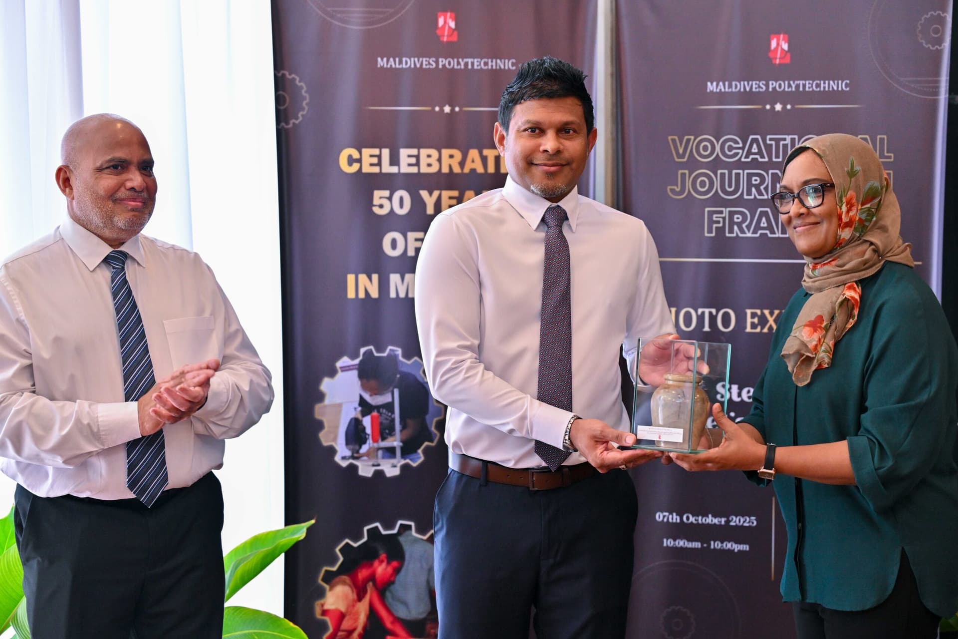 VP Hussain Opens Photo Exhibition Marking 50 Years of TVET in Maldives