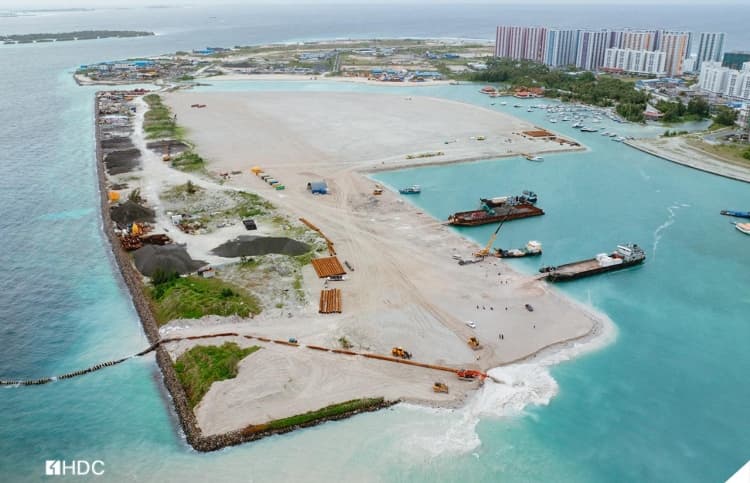 Hulhumalé Phase 3 Reclamation Reaches 63%