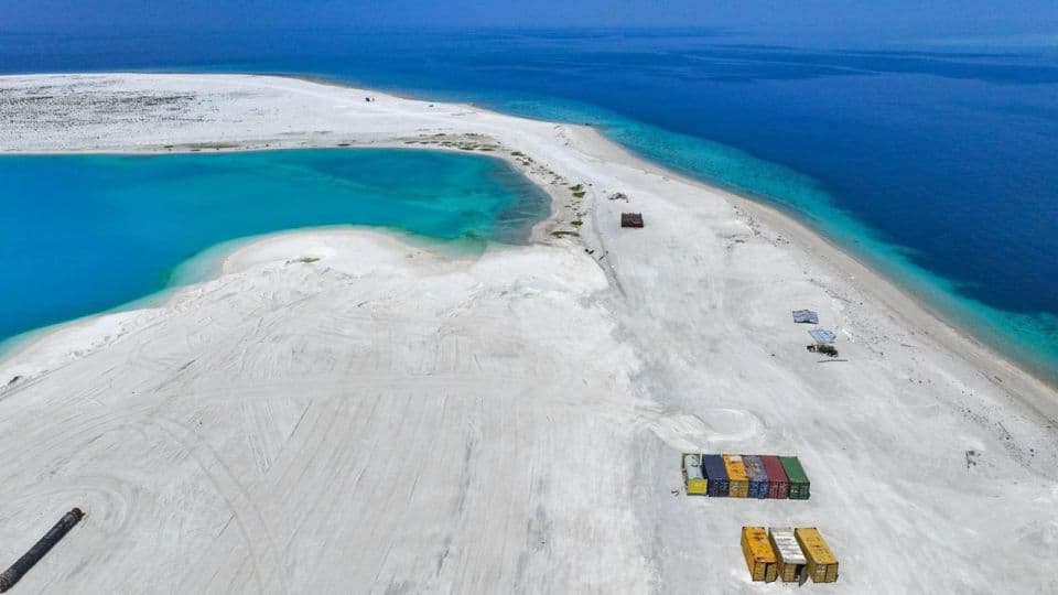 Giraavaru Falhu Reclamation 15% Complete