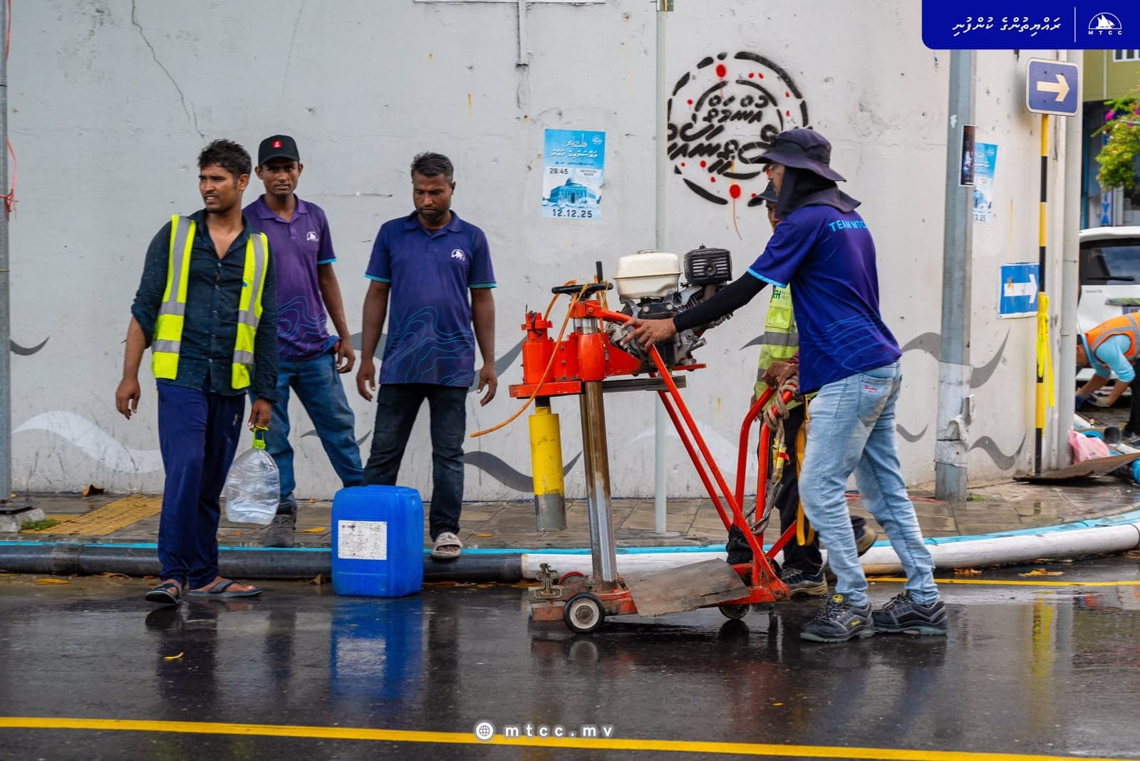 Core Cutting Surveys Begin for Malé Road Project
